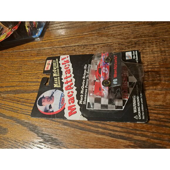 1999 NASCAR Mark McGwire #8 Mac Attack Bobby Hillen Jr 1:64 Die-Cast in Package - Picture 1 of 2